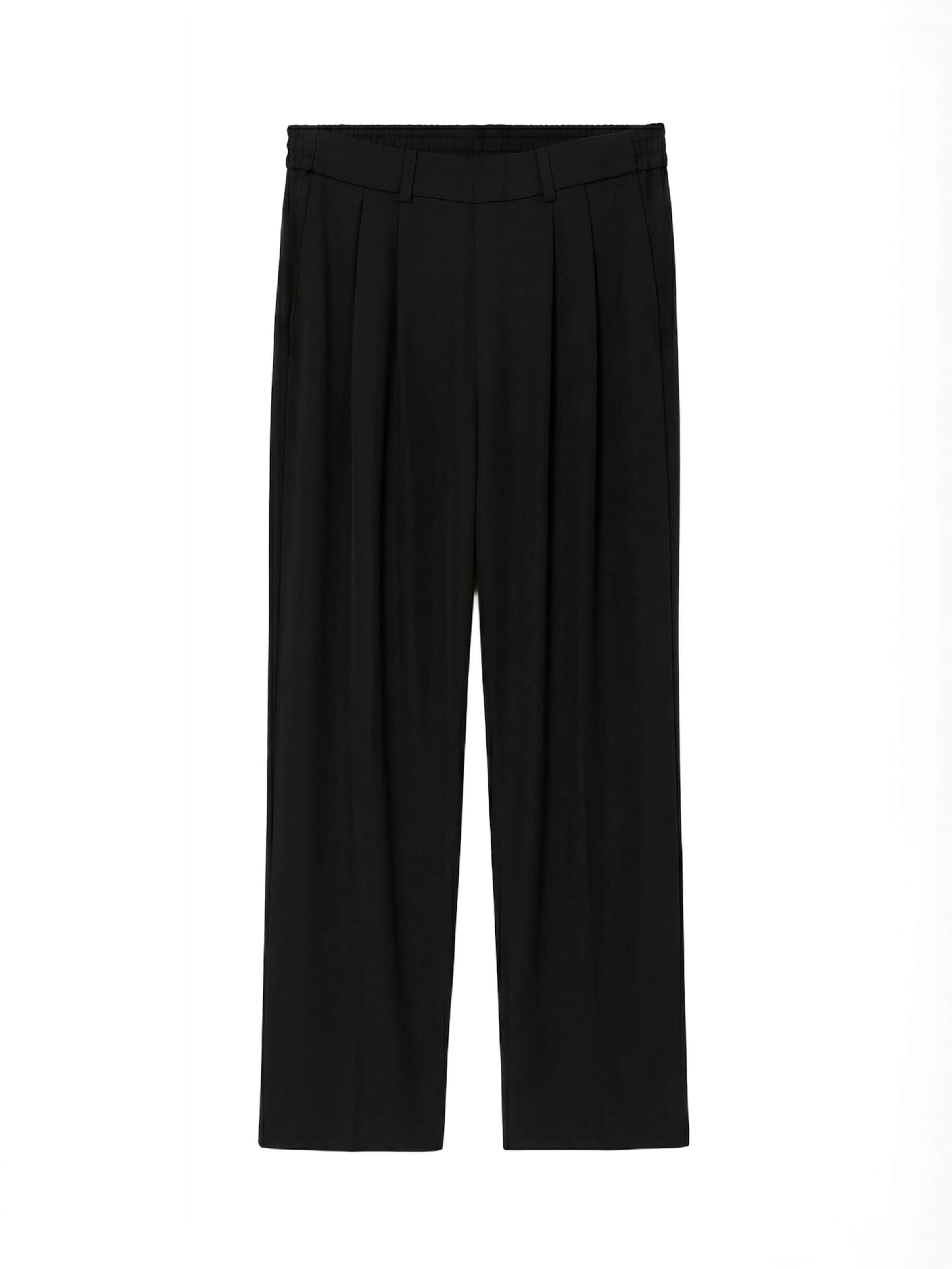 Opal Studio Regular Trouser ' Amina ' in Schwarz: Vorderseite