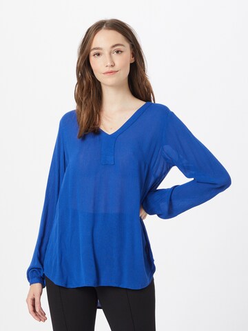 Kaffe - Blusa 'Amber' en azul: frente