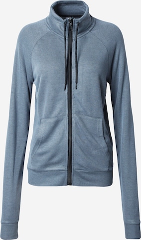 ONLY PLAY Athletic Zip-Up Hoodie 'JENNA' in Blue: front