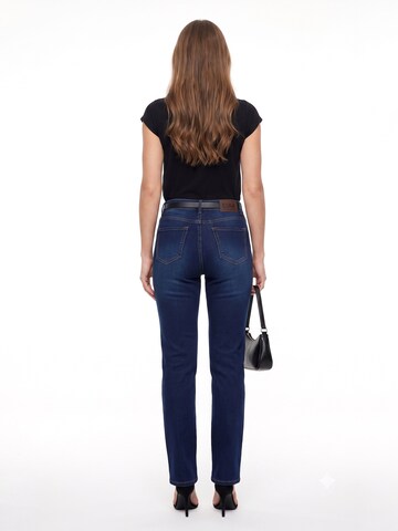 ESRA Regular Jeans 'Straight Leg Jeans aus extra weicher Baumwolle'‌‌ in Blau