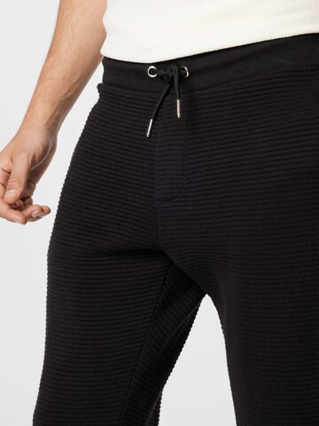 BURTON MENSWEAR LONDON Tapered Hose 'Ottoman' in Schwarz