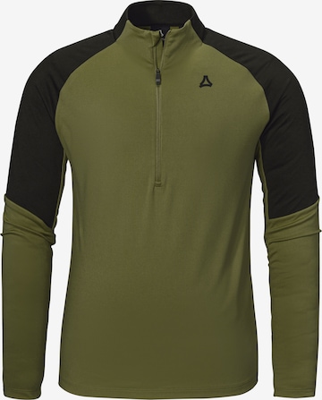 T-Shirt fonctionnel Schöffel en vert : devant