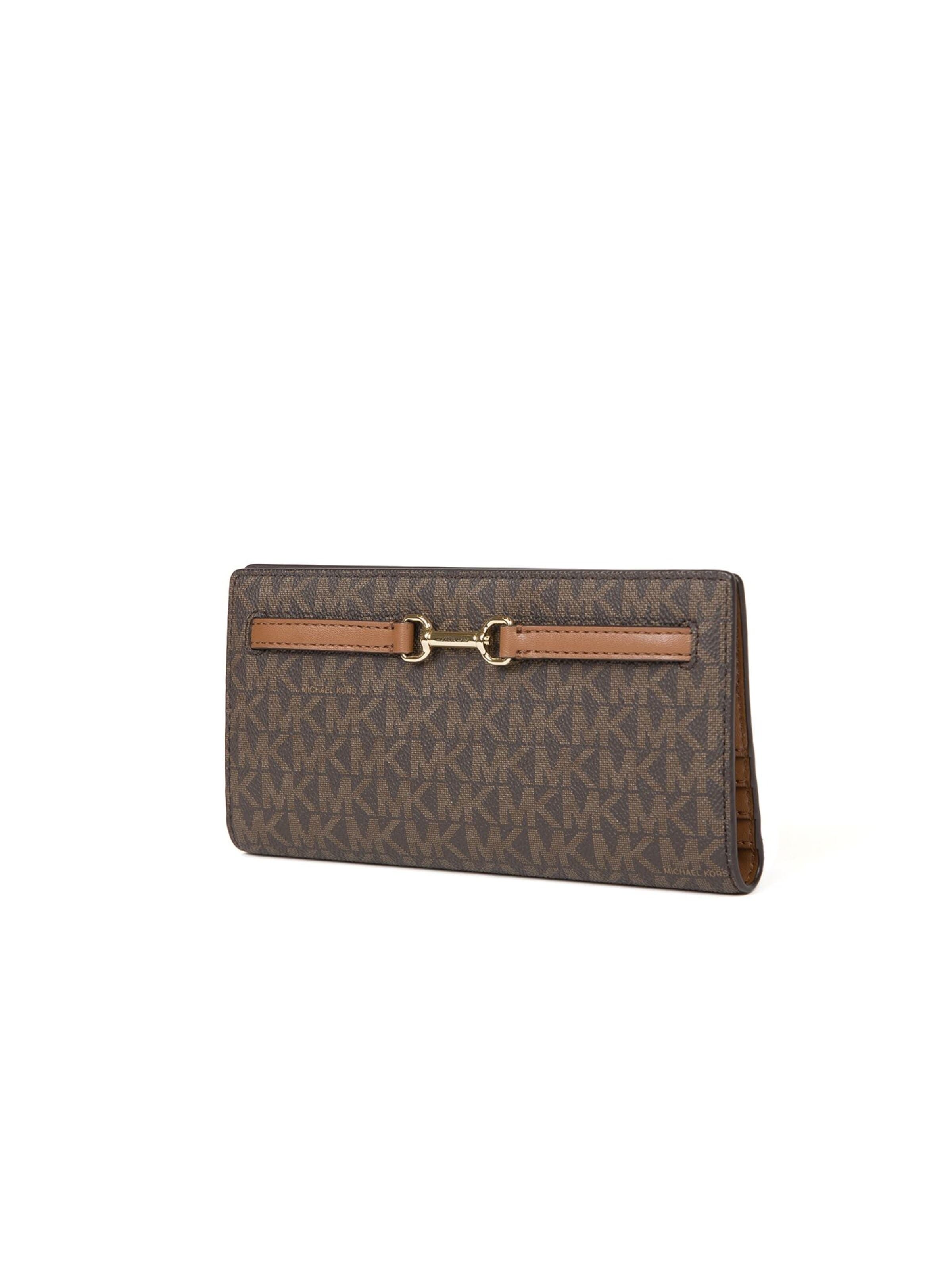 Michael Kors Wallet 'Carson Large Snap Wallet' in Brown
