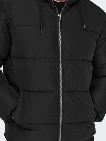 Only & Sons Winterjacke 'Melvin' in Schwarz