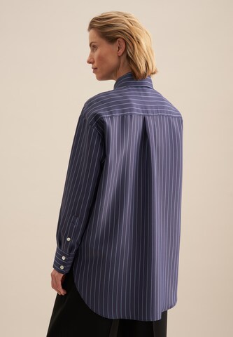 SEIDENSTICKER Blouse 'Schwarze Rose' in Blauw