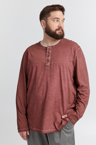 !Solid Langarmshirt 'Timur' in Rot: predná strana