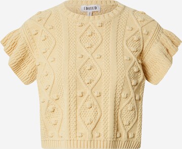 EDITED Sweater 'Evi' in Beige: front