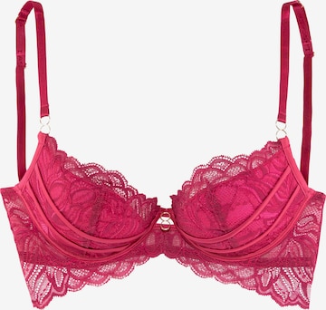 LASCANA Push-up Bra in Pink: front