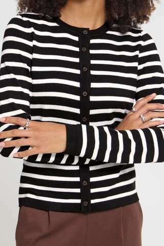 ICHI Knit Cardigan 'LULS ' in Black