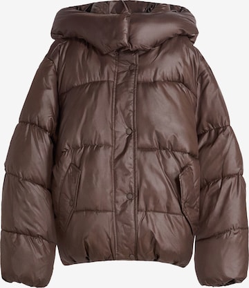 Veste d’hiver Bershka en marron : devant