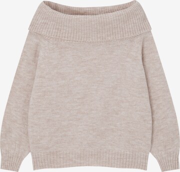 Pull&Bear Sweater in Beige: front