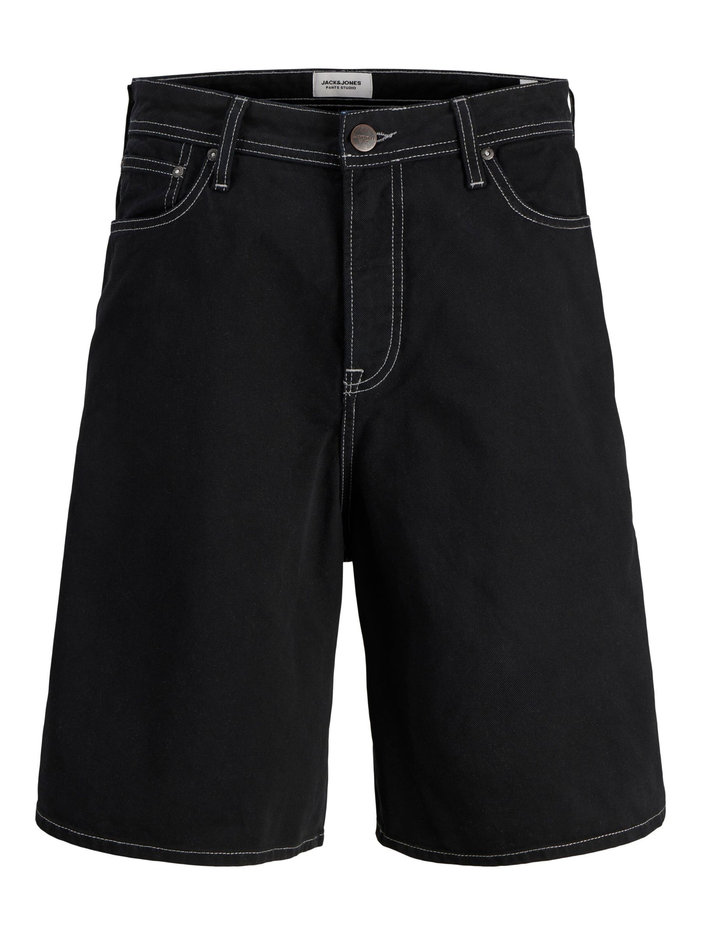 JACK & JONES Baggy Shorts in Schwarz: Vorderseite
