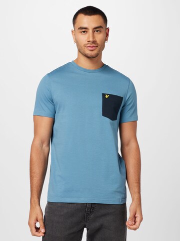 Lyle & Scott T-shirt i blå: framsida