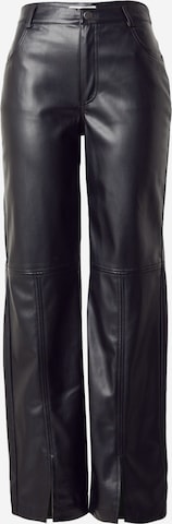 Regular Pantaloni 'Mayanna' de la mbym pe negru: față