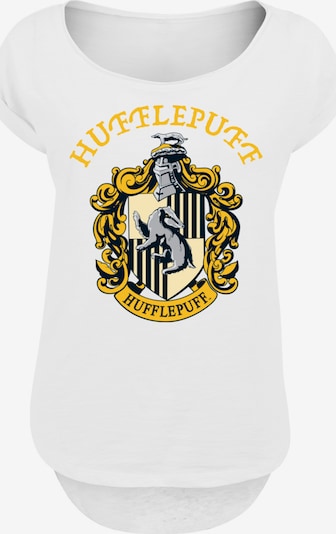 F4NT4STIC T-Shirt 'Harry Potter Hufflepuff Crest' in gelb / grau / schwarz / weiß, Produktansicht