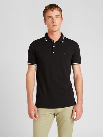 Lindbergh Poloshirt in Schwarz: Vorderseite
