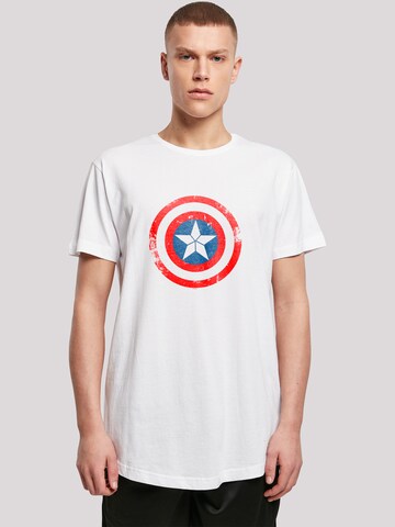 F4NT4STIC Shirt 'Marvel Captain America Civil War Schild' in Wit: voorkant