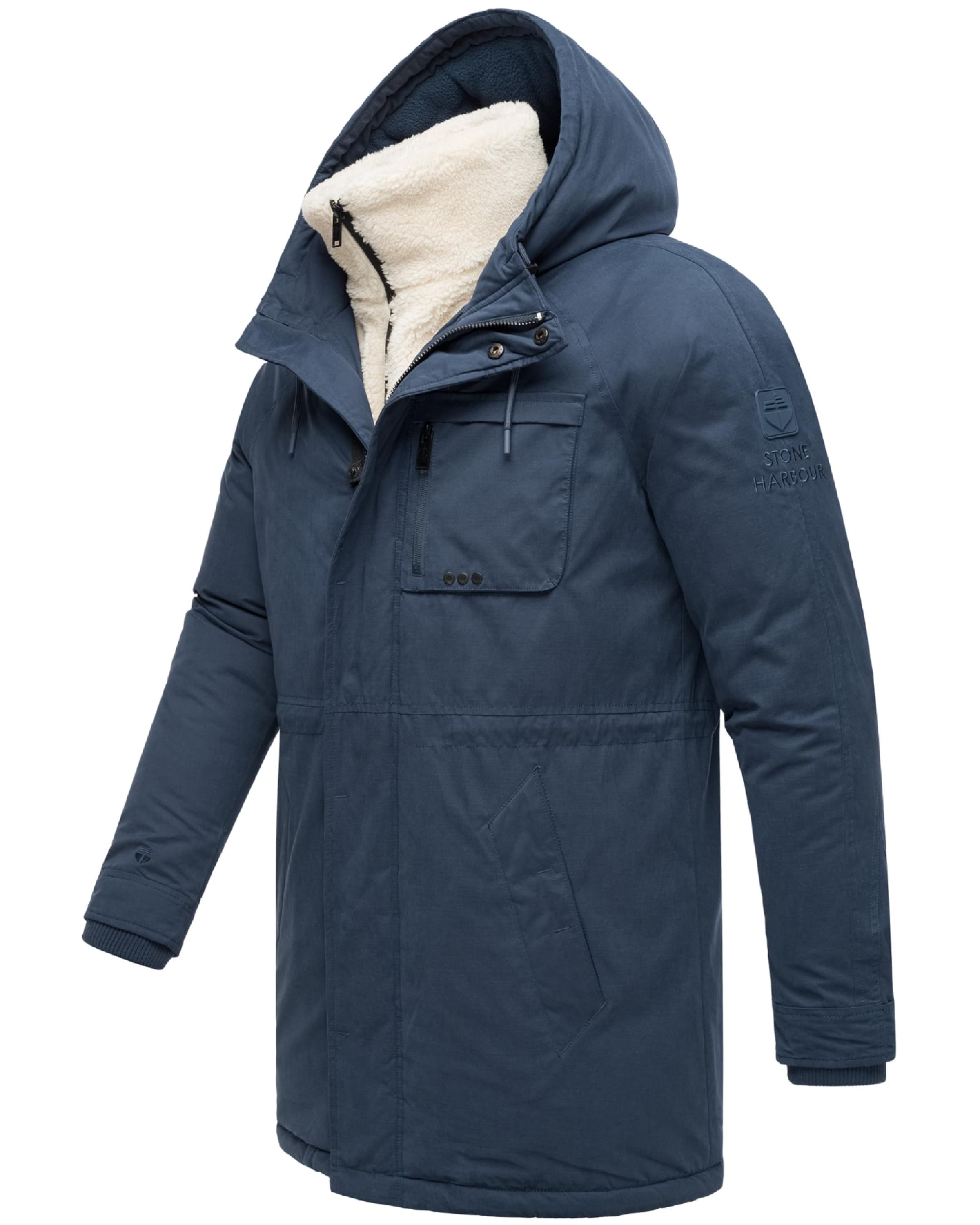 STONE HARBOUR Talvemantel 'Navroos XX', värv sinine