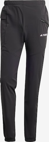 Coupe slim Pantalon de sport 'Terrex Xperior Light' ADIDAS TERREX en noir : devant