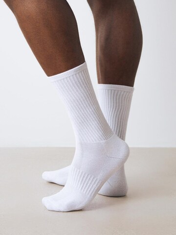 Calzino sportivo 'Tennis Socks 3-Pack' di Honest Basics in bianco