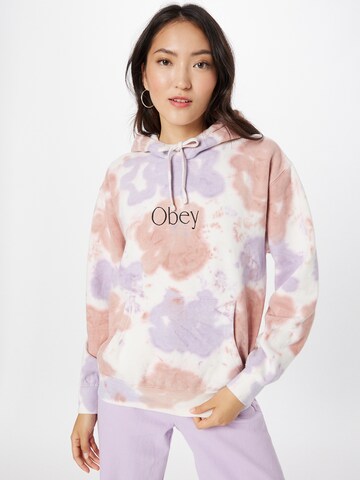 Felpa 'LIMITLESS' di Obey in rosa: frontale