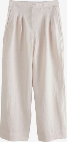 smėlio Next Plačios klešnės Klostuotos kelnės: priekis