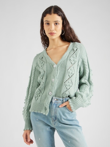 Y.A.S Cardigan 'HAZE' i grøn: forside