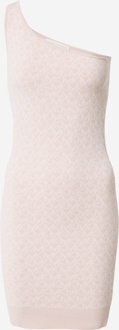 MICHAEL Michael Kors - Vestido de malha em rosa: frente