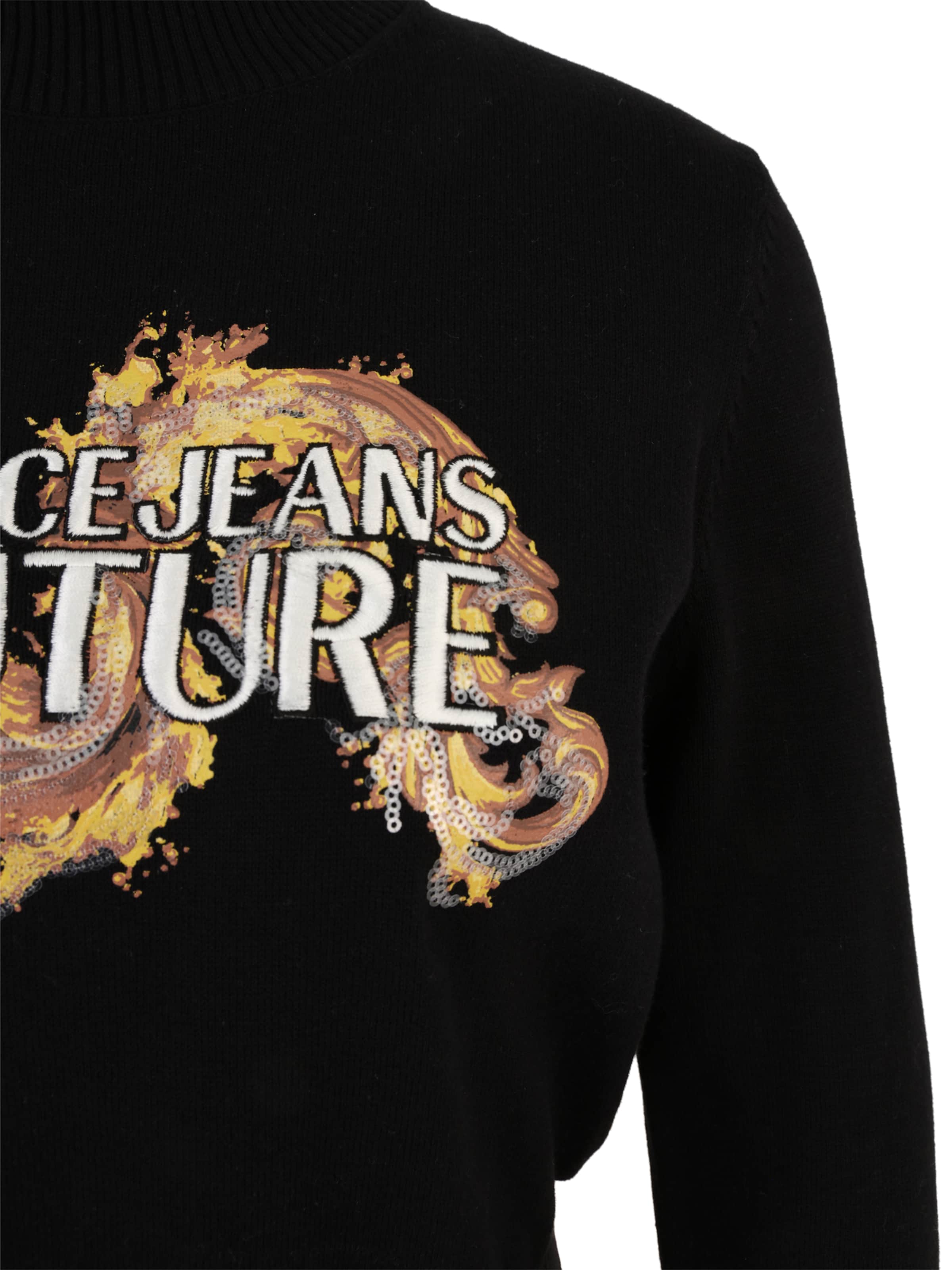 Versace Jeans Couture Pulover | črna barva