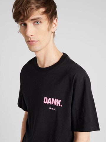 HUGO T-Shirt 'Danckugo' in Schwarz