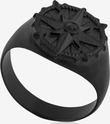 Akitsune Ring 'Guidance' in Black: front