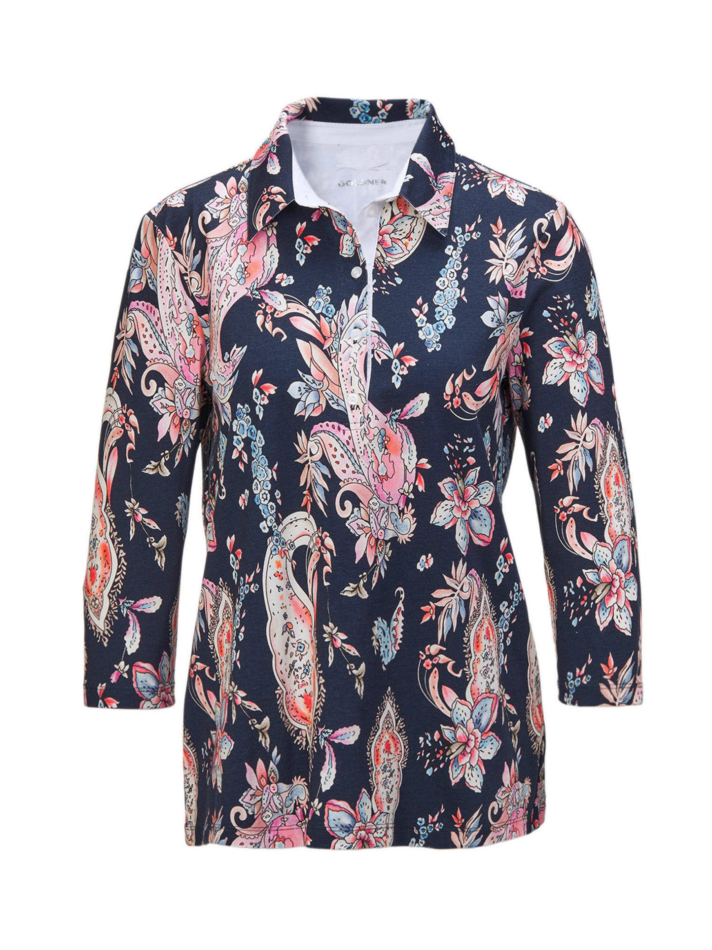 Goldner Blouse in Blauw: voorkant