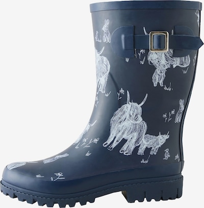 Next Gumene čizme 'Hamish The Highland' u mornarsko plava / prljavo bijela, Pregled proizvoda