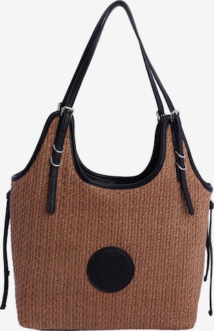Amichi - Bolso de hombro en marrón: frente