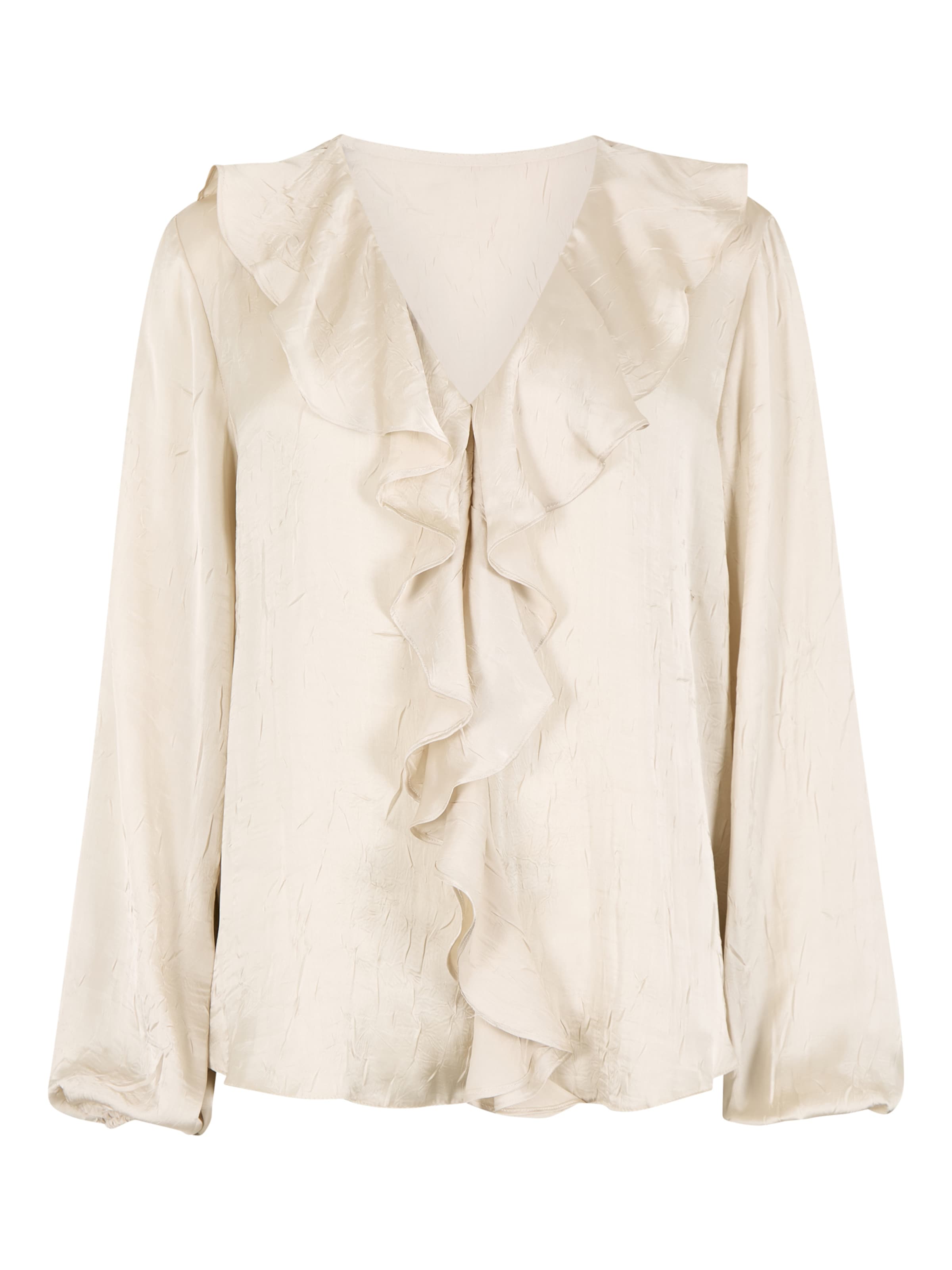 Apricot Bluse in Beige: Vorderseite