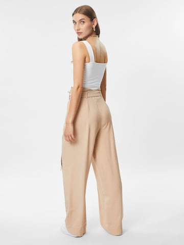 ABOUT YOU Wide leg Broek 'Marlena' in Beige