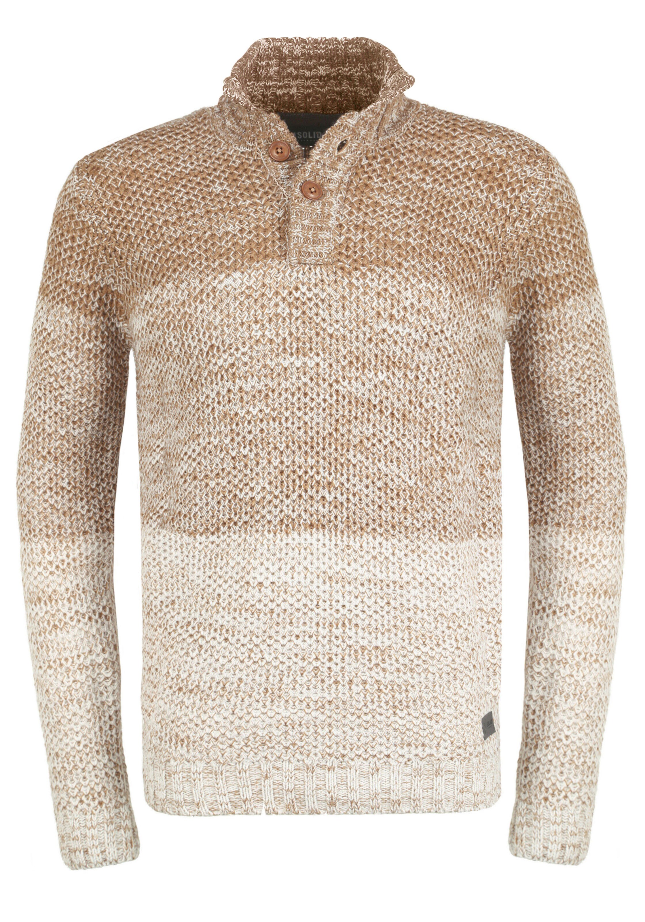!Solid Pullover 'Afton' in Beige: Vorderseite