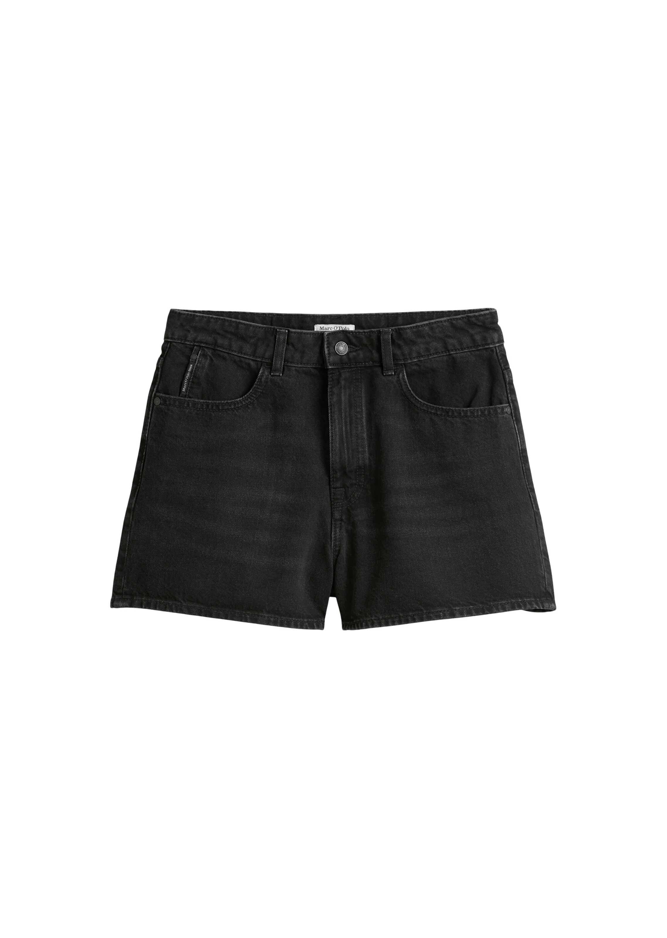 Marc O'Polo DENIM Slimfit Jeansshorts in Schwarz: Vorderseite