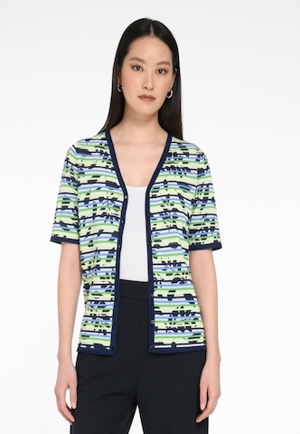 Peter Hahn Knit Cardigan in Blue: front