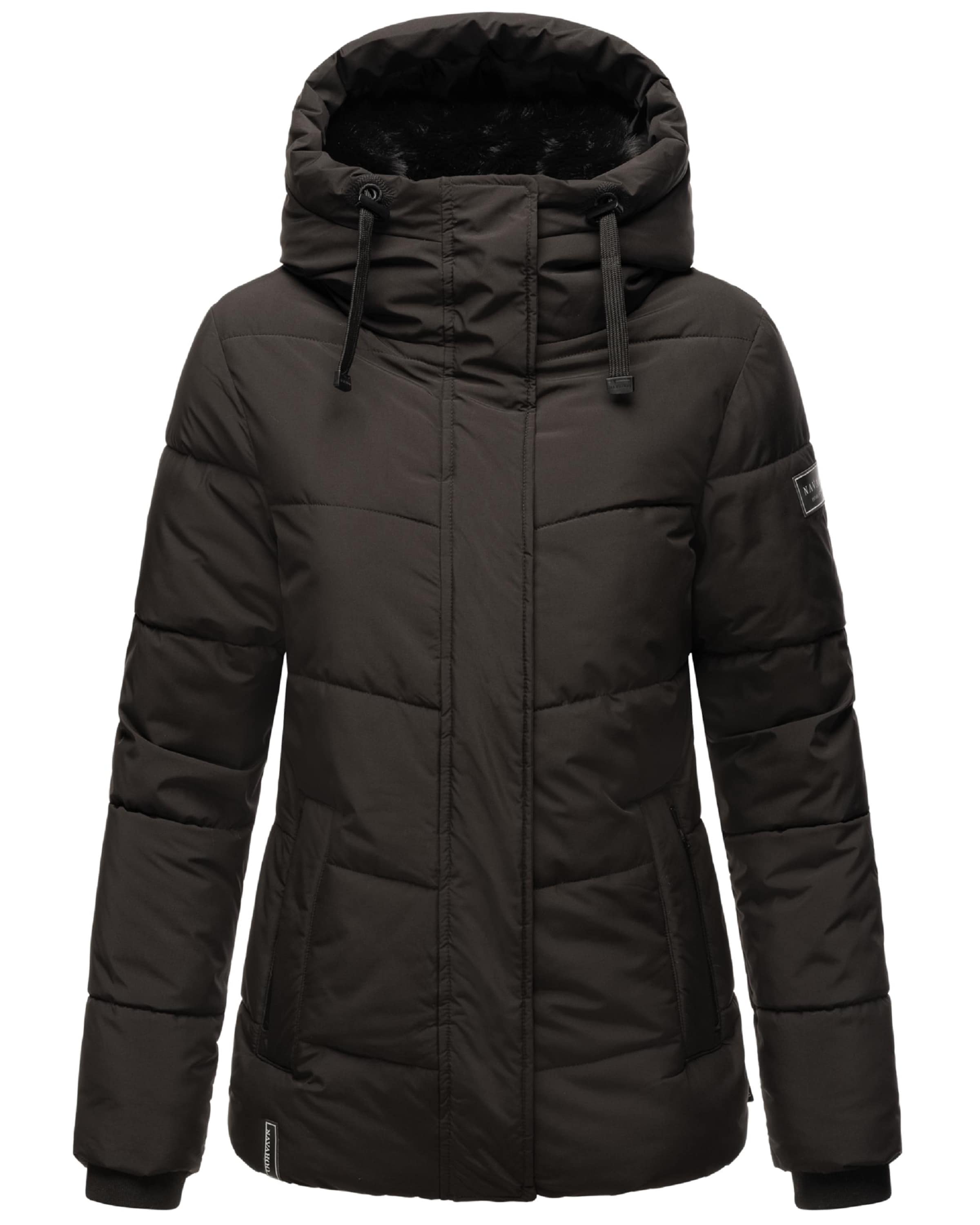 NAVAHOO Winterjacke 'Sag ja XIV' in Schwarz: Vorderseite