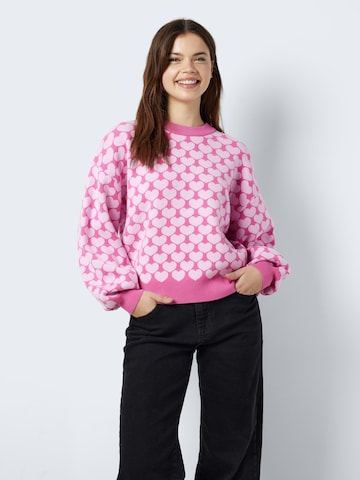 Noisy may - Pullover 'CHARLOTT' em rosa: frente