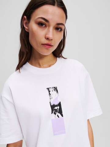 KARL LAGERFELD JEANS Koszulka w kolorze biały