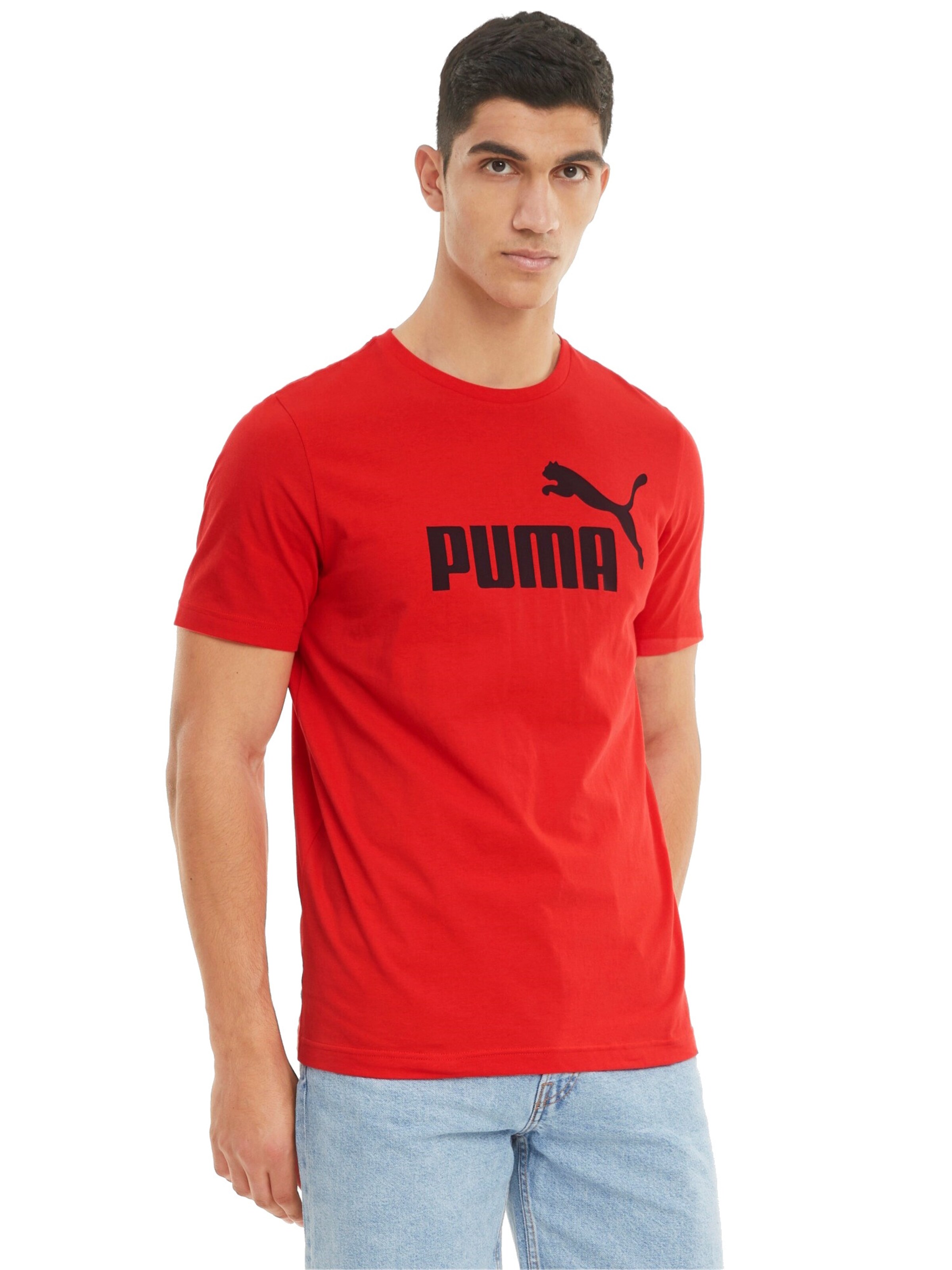 PUMA Shirt 'Essential' in Red: front