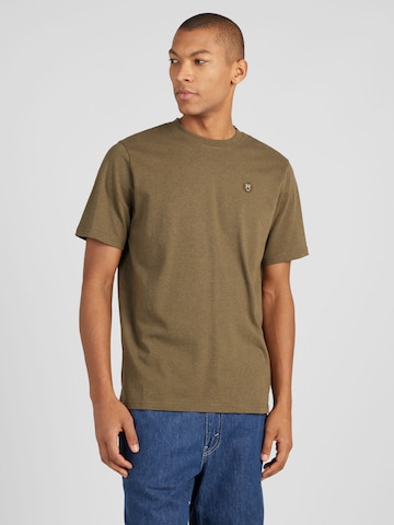 KnowledgeCotton Apparel Shirt 'ALDER' in Groen: voorkant