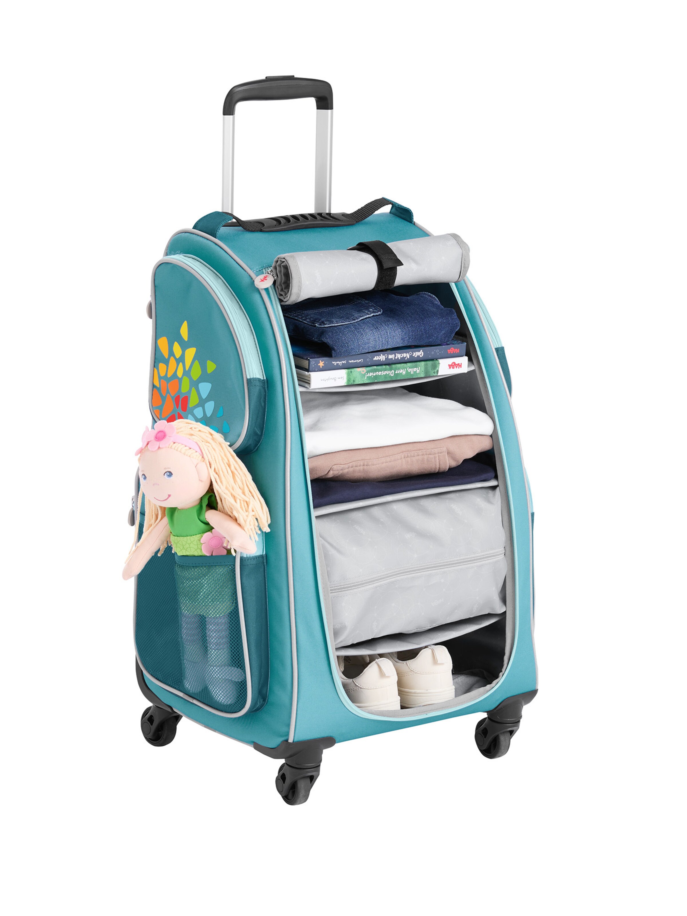 HABA Kinderkoffer ' Schranktrolley ' in Blau