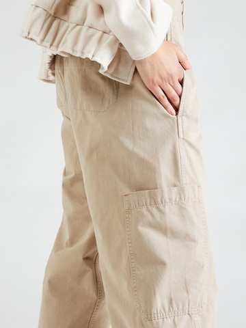 WHITE STUFF Wide leg Παντελόνι cargo 'Carlie' σε μπεζ