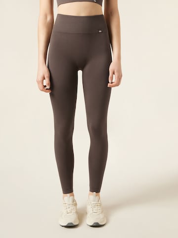 CALZEDONIA Skinny Leggings in Brown: front
