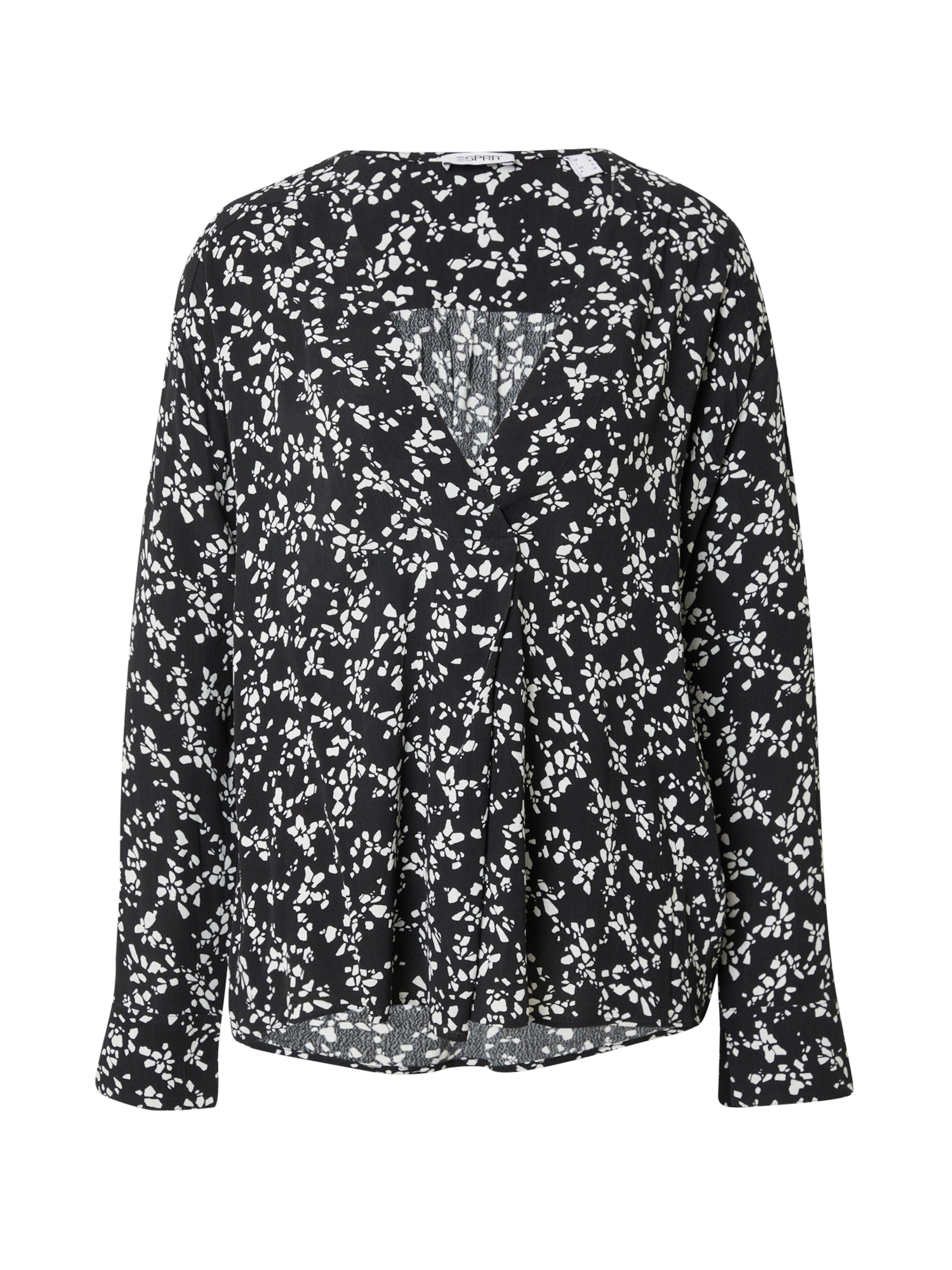 Bluză de la ESPRIT pe negru: față