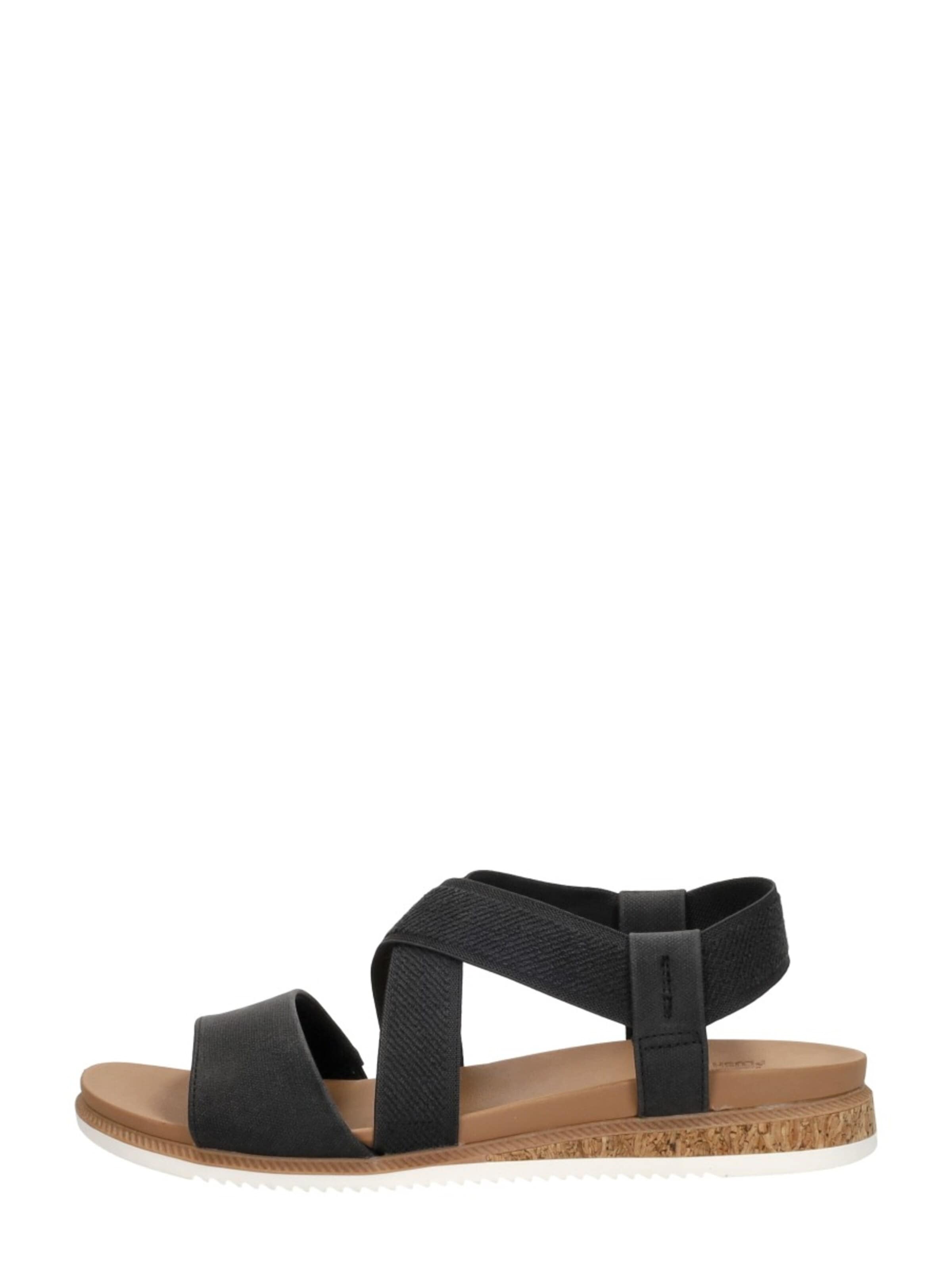 SKECHERS Sandals 'Bobs Desert Kiss Low' in Black: front
