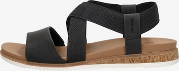 Sandales 'Bobs Desert Kiss Low' SKECHERS en noir : devant